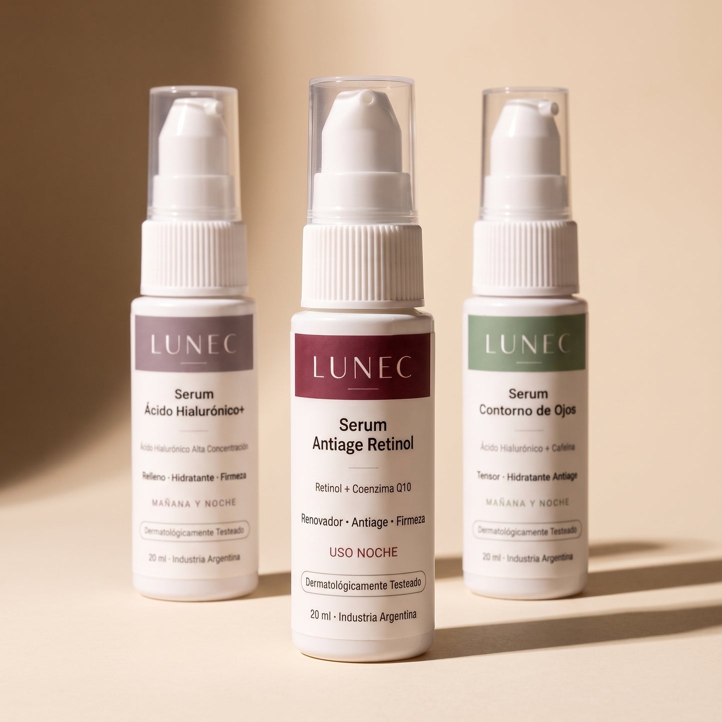Kit Completo — Retinol + Ácido Hialurónico+ + Contorno de Ojos