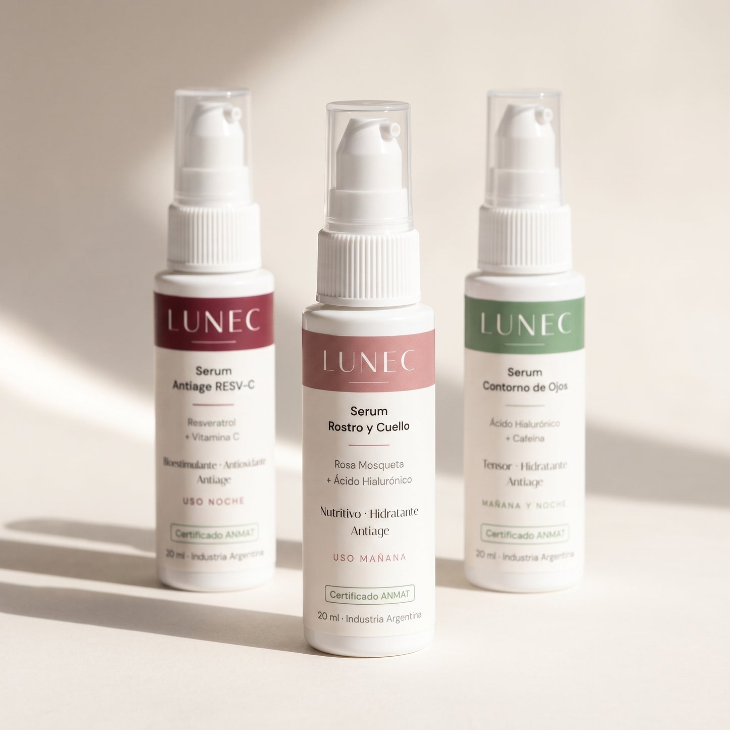 LUNEC Kit Rutina Completa — Los 3 Serums